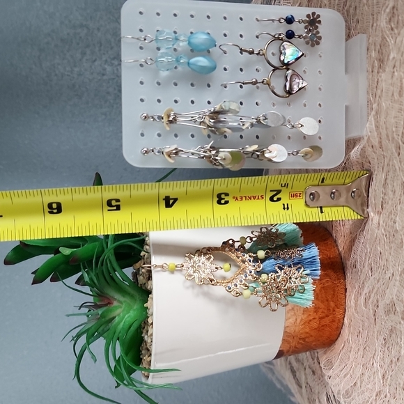 belk Jewelry 5 Blue And Purple Sterling Silver Chandelier Earrings From Belk Poshmark